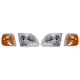 Headlight Kit For 2001-03 Ford F-150 XL XLT Lariat H-Davison Left and Right 4Pc