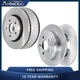 12.87" Front and 12.60" Rear Brake Rotors Kit for 2006 - 2010 Jeep Commander