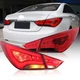 VLAND LED Tail Lights For HYUNDAI SONATA 2011-2013 2014 Smoked&Red Len Rear Lamp