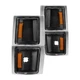 For Chevy Tahoe 1995-1999 Anzo Black Crystal Turn Signal/Corner Lights