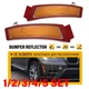 Front Bumper Side Marker Reflector Amber Lens For 2011-2013 BMW E70 X5 1-5SET