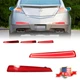 2x Red Rear Bumper LED Reflector Tail Brake Signal Lights For 2009-2011 ACURA TL