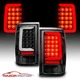 For 1993-1997 Ford Ranger Black Housing C-Bar LED Replacement Taillights Pair