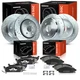 A-Premium Front & Rear Drilled Brake Rotors & Ceramic Pads for Jeep WK GrandChe