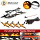 For Toyota 4Runner 2014-2019 Amber / White LED Front Grille Lights Light 4PCS