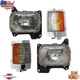 Fits 1990-1994 Nissan D21 Front Headlights And Corner Marke Lights Left & Right