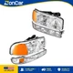 Headlight Assembly For 1999-2001 GMC Sierra 1500 5.3L 00-05 Yukon Halogen Chrome