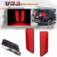 Red Lens Rear Bumper Reflector LED Tail Brake Lights For 2016 2017 GMC Terrain