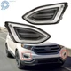 For Ford Edge 2015-2018 Front LED DRL Fog Lights Lamps Clear Driver+Passenger
