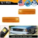 2x Amber Lens Side Marker Corner Lights Kit For Chevy Olds S10 Pickup S15 Jimmy