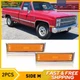 Side Marker Lens Lights Bezel Chrome Fit Pair For Chevrolet, GMC, Blazer, etc