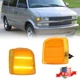 2PCS Amber Lens LED Side Corner Lights For 1995-2005 Chevrolet Astro GMC Safari