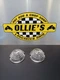 1946 1947 1948 1949 1950 NEW OEM CLEAR GLASS JEEP CJ2A PARKING LENSES PAIR