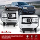 Black OE Style LED DRL Head Lights Lamps For 2014-2018 GMC Sierra 1500 2500 3500