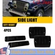 4/8x For Jeep 1987-1995 Wrangler YJ Smoked Lens Side Marker & Turn Signal Lights