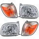 Halogen Headlight Kit For 05-06 Toyota Tundra Left and Right Regular/Access Cab