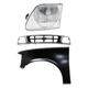 Grille Kit For 97-98 Ford F-150 Cross Bar with LH Fender and Headlight Lightning