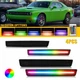 4 RGB Front Rear LED Side Marker Light Fender For Dodge Challenger 2015-2023 NEW