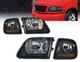 Black Housing Headlights W/Corner Lights Left Right for 1997-2003 Ford F150
