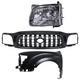 Grille Kit For 2001-2004 Toyota Tacoma with LH Fender and Headlight