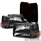 1992-1996 Ford F150 F250 F350 Bronco Headlights Corner Signal Lamps+Tail Lights