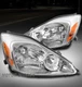 FOR 04-05 TOYOTA SIENNA REPLACEMENT HEADLIGHTS HEADLAMPS CHROME LEFT+RIGHT PAIR