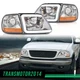 Fit For 1997-2004 Ford F150 C STYLE LED Strip Headlights Headlamps Chrome/Amber
