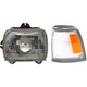 Headlight For 1992-1995 Toyota Pickup Driver Side With LH Corner Light Base Trim