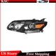 Left Projector Headlight Assembly Halogen Fits 2016-2018 Chevy Malibu Black