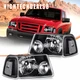 Left+Right For 2001-2011 Ford Ranger Headlights Assembly Black Clear Lens