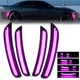 4PCS Front Rear Bumper LED Side Marker Lights Lamp For 2015-2023 Dodge Charger