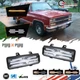 For Chevy GMC Van Jimmy Pickup Truck Clear LED DRL / Turn Signal Lights Set of 2