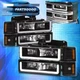 For 94-98 C10 C/K Silverado Tahoe Black LED DRL Headlight + Bumper Corner Lamp