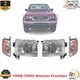 Front Headlight + Corner Light Right & Left Side For 1998-2000 Nissan Frontier