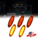 5Pack Amber LED Cab Roof Clearan Marker Lights For 2008-up Freightliner Cascadia