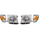 Headlight Kit For 1998-2000 Toyota Tacoma 4WD RWD With Corner Light Left & Right