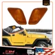 2x Amber Side Marker Signal Blinker Corner Parking Light for 97-06 Jeep Wrangler