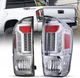 LED Tail Lights for 2016-2023 Toyota Tacoma Chrome Housing Rear Brake Lamps 2PCS