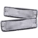 ANZO for 1989-1995 Toyota Pickup Euro Parking Lights Chrome w/ Amber Reflector