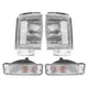 Clear Corner Side Marker Lights Turn Signal Lamp For Toyota 4Runner Pickup 84-86