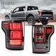 VLAND LED Tail Lights Clear Lens w/Red Turn Signal For 2015-2020 Ford F-150 Pair