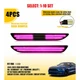 For 15-23 Ford Mustang LED Side Marker Lights Rear Bumper Lamp Reflectors 2-20x