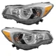 CAPA For 12-13 Impreza & 13-14 XV Crosstrek Headlamp Headlight w/Bulb PAIR SET