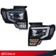 Headlights LED DRL Head Lamps Fit For 2009-2014 Ford F-150 Left+Right New