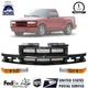 Grille 3-pc kit with Turn Signal Lights Chevrolet Blazer 01-05 / S10 98-03