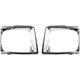 Headlight Bezel Trims Chrome Set of 2 For 1989-1991 Toyota Pickup 4WD