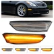For 03-07 Infiniti G35 Coupe Sequential Switchback Amber LED Side Marker Lights
