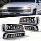 LED Headlights For 1999-02 Chevy Silverado 00-06 Suburban Tahoe 1500 2500 3500