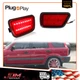 2x Red LED Strip Fender Rear Bumper Side Marker Lights For 1997-2001 Honda CR-V