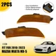 Amber Lens LH Front RH Side Marker Light Housing For Mazda 2016-2023 Miata MX-5